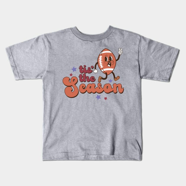 'tis the Football Season! Kids T-Shirt by Erin Decker Creative